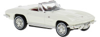 18031 Chevrolet Corvette C2 Cabrio, offen, weiß. 1:87