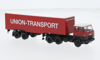 82251 Hanomag Henschel F221 Koffer-Sattelzug "Union Transport". 1:87