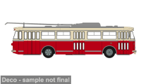 31356 Skoda Tr9 Bus beige/rot. 1:87