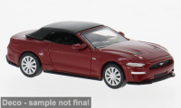 870565 Ford Mustang VI Cabrio, dunkelrot. 1:87