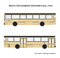 202503/962315 ÖAF Gräf&Sift GSÜ240 M12 Bus Version Post-Postgelb. 1:87