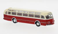 50505 Mercedes Benz O 6600 H Reisebus, hellbeige/rot. 1:87