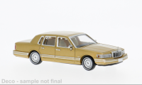 870911 Lincoln Town Car. Gold. 1:87