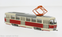 64500 Tatra T3/T4 Strassenbahn hellbeige/rot. 1:87