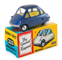 233 Heinkel Kabinenroller, blau. 1:50
