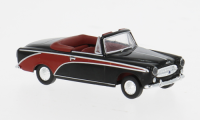 29162 Peugeot 403 Cabrio, schwarz/rot. 1:87