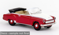 27054 Wartburg 311 Cabriolet, rot/weiss. 1:87