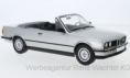 18152 BMW 3er (E30) Cabriolet in Silber. Metallmodell im Maßstab 1:18