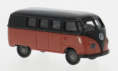 31035 VW T1a Kasten, schwarz/rot. 1:87