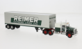 86258 Kenworth W900 Koffer-Sattelzug "Reimer". 1:87