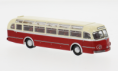 50505 Mercedes Benz O 6600 H Reisebus, hellbeige/rot. 1:87