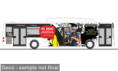 73936 MAN Lions City "Wiener Neustädter Stadtwerke" mit Feuerwehr Werbung. 1:87