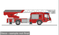 71108 Magirus DLK 32 n.B. Drehleiter "Feuerwehr Ehrwald". 1:87